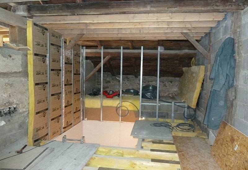 barbaux batiment carrelage aménagement intérieur cloison isolation