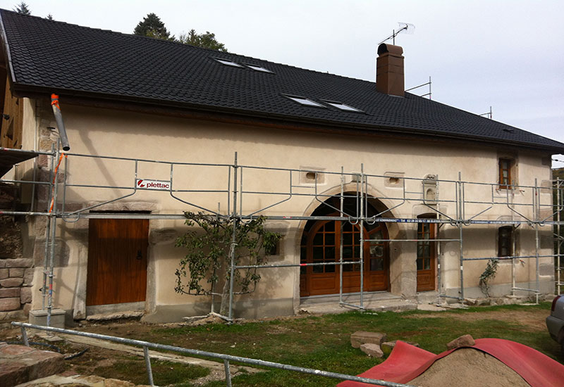 barbaux batiment facade enduit parement enduit traditionnel chaux aerienne