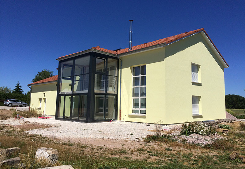 barbaux batiment facade enduit parement enduit traditionnel maison neuve