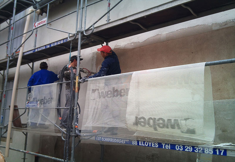 barbaux batiment facade enduit parement solution hydrolique parement