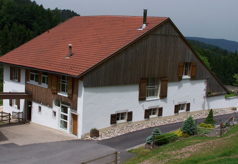 barbaux batiment facade enduit parement truelle or