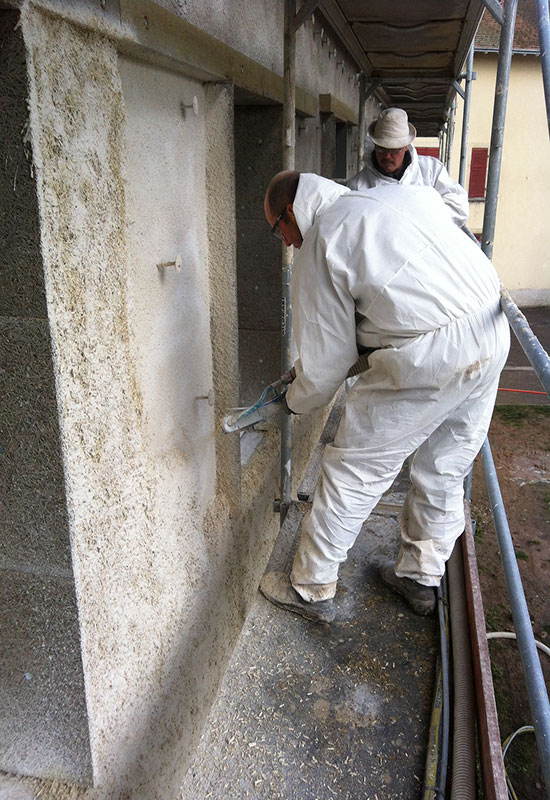 barbaux batiment isolation exterieure enduit hygrothermique chaux chanvre tradical