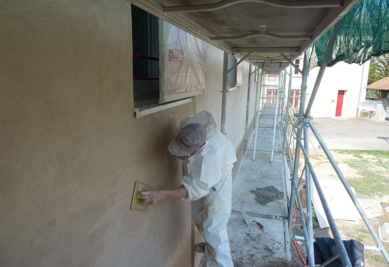 barbaux batiment isolation exterieure enduit hygrothermique chaux chanvre tradical