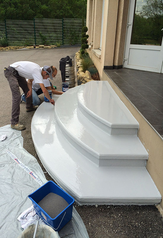 barbaux batiment maçonnerie paysagère escalier extérieur