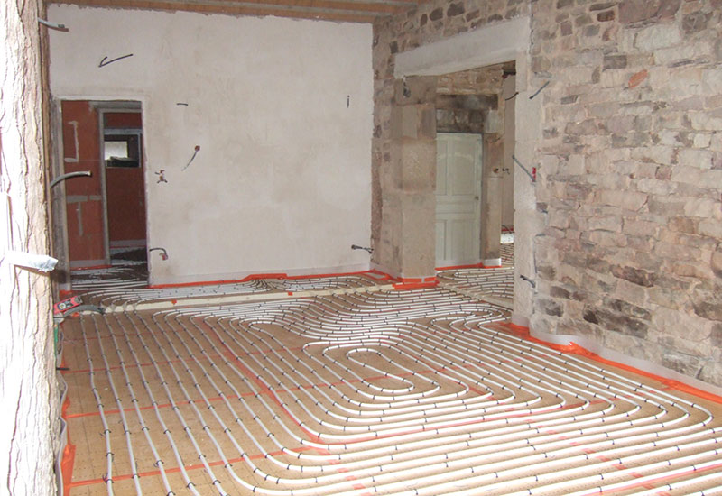 barbaux batiment renovation pavés ferme plancher chauffant