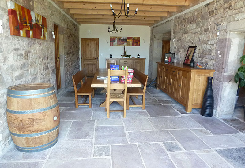 barbaux batiment renovation pavés ferme plancher chauffant