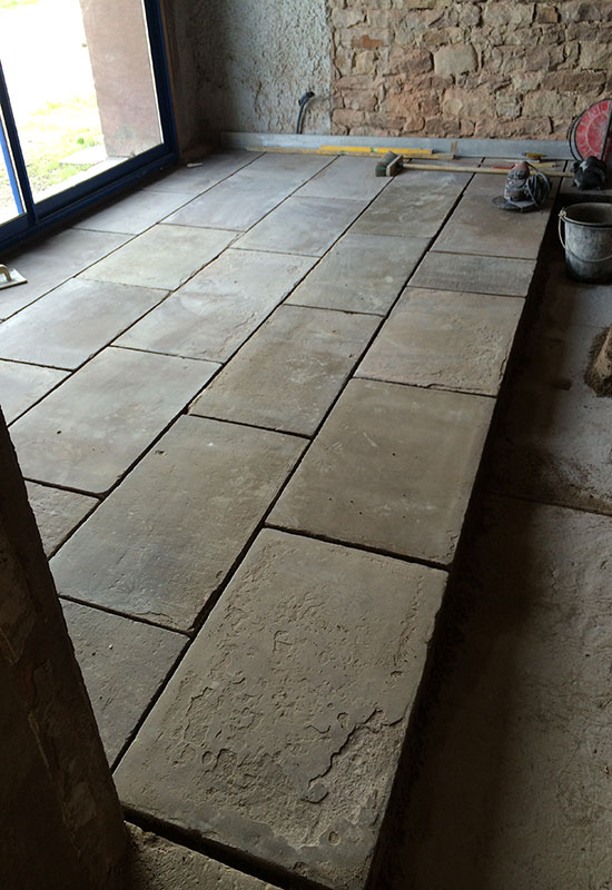 barbaux batiment renovation pavés ferme plancher chauffant