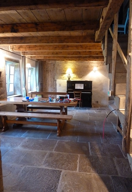 barbaux batiment renovation pavés ferme plancher chauffant